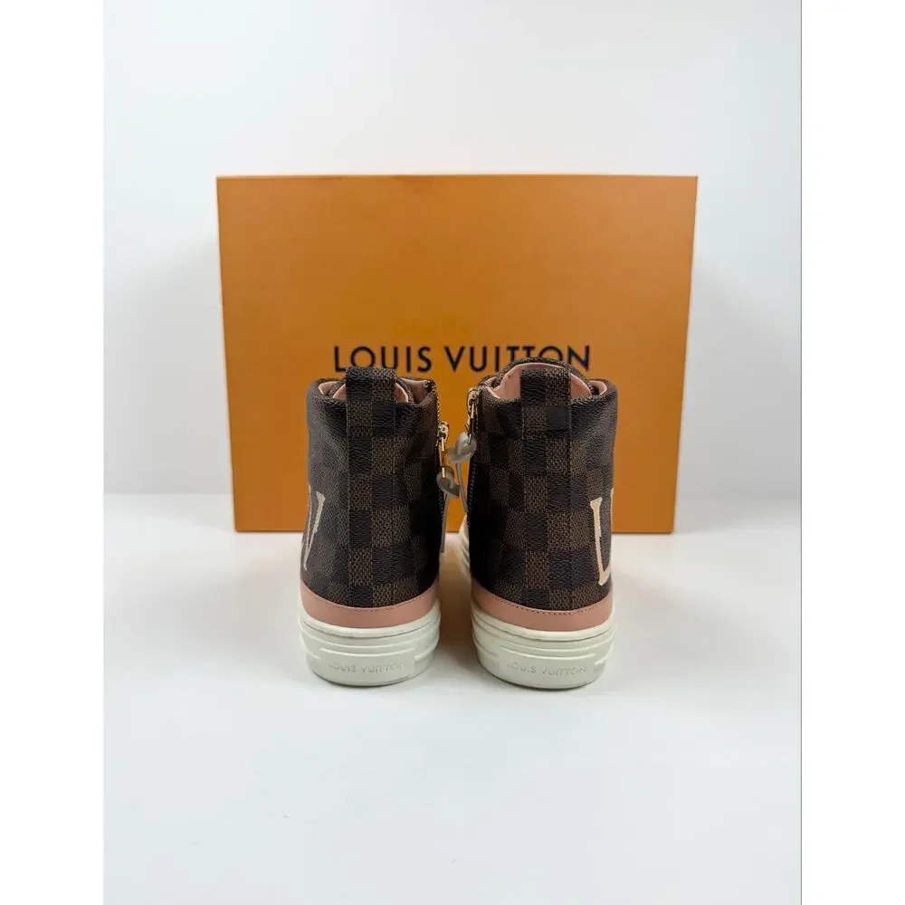Size 6.5W - Louis Vuitton Damier High NEW!